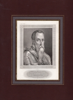 Ferdinand Duke of Alba original steel engraving C. Barth around 1850
