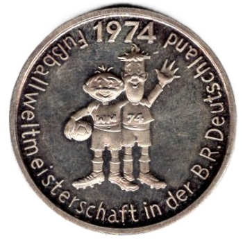 Fifa 1974 Fußballweltmeisterschaft in Deutschland Silbermedaille 