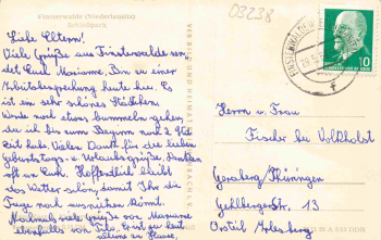 03238 Finsterwalde Schlosspark o 1964
