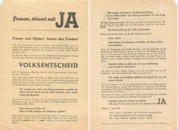 Dresden leaflet for the 1946 referendum