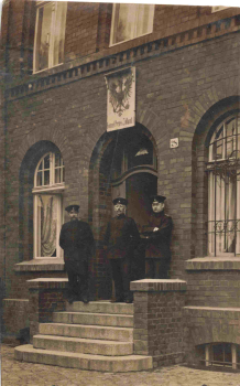 Forst (Lausitz) Imperial German Customs Office real photo postcard, c. 1909