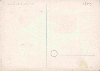 Forst Lausitz Krematorium * um 1949