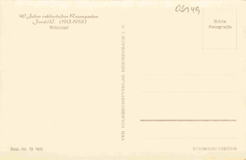 Forst (Lausitz), Wehrinsel: 40 Years of the East German Rose Garden * 1953