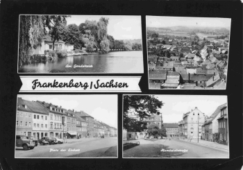 Frankenberg Sachsen Mehrbildkarte o 1965