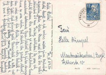 Frankenberg Sachsen Bahnhof o 1950