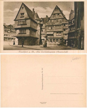 Frankfurt Main Garkuechenplatz Rosen-Eck * ca. 1925