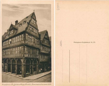 Frankfurt Main Goldene Wage, Markt 5 * ca. 1925