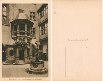 Frankfurt Main Wendeltreppe im Römerhof * ca. 1925