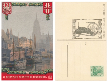 Frankfurt Main XI. deutsches Turnfest 1908 Privatganzsache