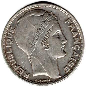 Frankreich 20 Francs 1933