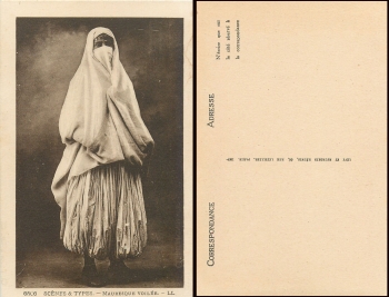 Veiled woman in Islam (Arabia) * around 1930