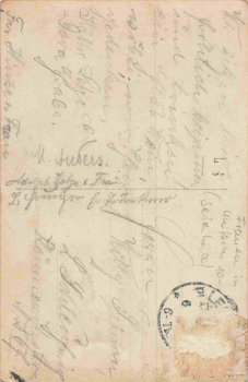 Woman in uniform with saber Serial card no. 529/4 used. circa 1910