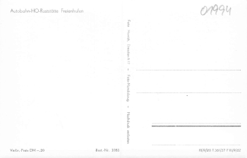 01994 Freienhufen Autobahn Raststätte *1957 Hanich1081