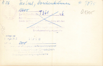 01705 Freital Döhlen Storchenbrunnen Druckvorlage 1956