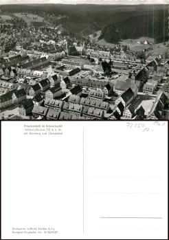 Freudenstadt Schwarzwald Luftbild *ca. 1960