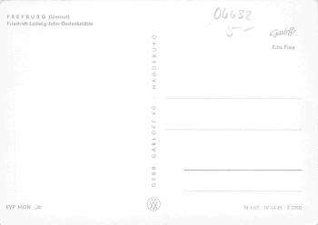 Freyburg (Unstrut) Friedrich-Ludwig-Jahn Memorial * 1967