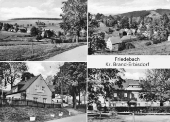 Friedebach Sayda Sachsen Mehrbildkarte o 1979