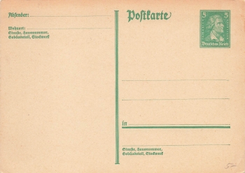 Friedrich Ebert 8 Pfennig postal stationery reply card German Empire