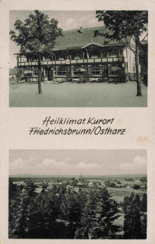 Friedrichsbrunn Restaurant schwarzer Adler gebraucht 1955