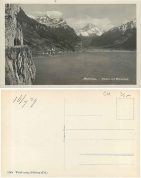 Fluelen Axenstrasse und Bristenstock * 1929