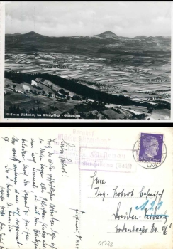 01778 Fuerstenau about Heidenau country postmark on postcard Mueckenberg Sudeten o 4.4.1942