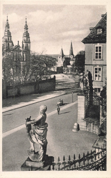 Fulda Schloss auf Dom und Michaelskirche *ca.1940
