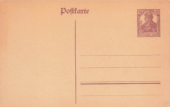 Germania 15 Pfennig postal stationery P116 German Empire *