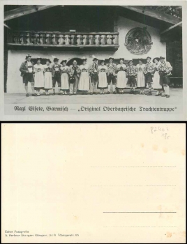 82467 Garmisch, Nazl Eisele Oberbayrische Trachtengruppe, * ca. 1920