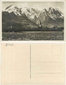 82467 Garmisch mit Alpspitze Waxenstein Zugspitze * ca. 1930