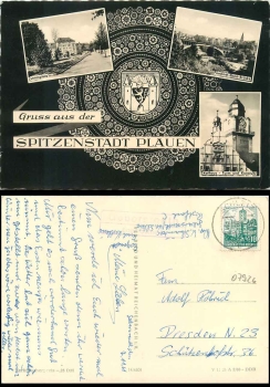 07926 Gebersreuth via Schleiz country postmark on Plauen postcard o 8.11.1961