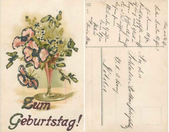 Congratulations mica card used 6.12.1917