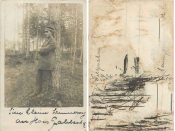 Private of the 102 Regiment Real Photo1. WK br. circa 1916