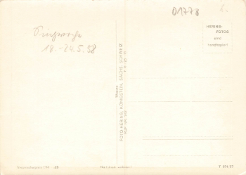 01778 Geising Erzgebirge mit Kohlhaukuppe * 1959