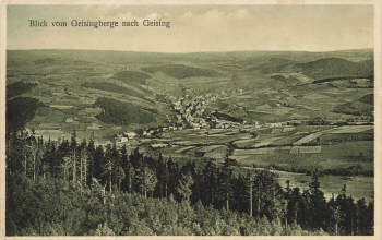 01778 Geising Erzgebirge vom Geisingberg * 1928