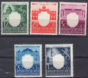 Generalgouvernement Michel 105-109 ** postfrisch