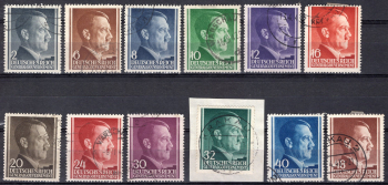 Generalgouvernement Michel 71-82 o gestempelt Adolf Hitler