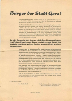 AG Wismut leaflet for Hennecke Sunday 1949 ​​​​​​​on August 28 Soviet Miner’s Day