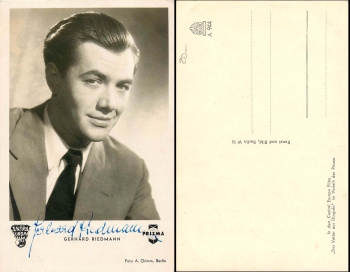 Gerhard Riedmann Original-Autogramm