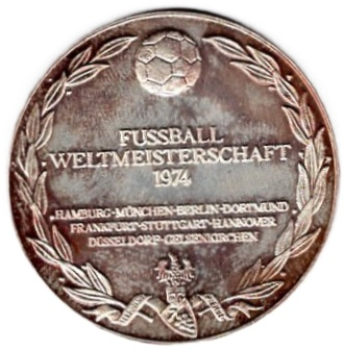 Deutschland Silbermedaille Fußball WM Weltmeisterschaft 1974