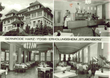 06485 Gernrode Harz FDGB Erholungsheim Stubenberg * 1977