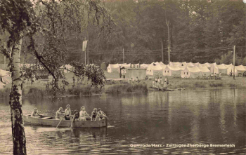 06485 Gernrode (Harz) Bremerteich Youth Hostel (Tent Camp) – est. 1964