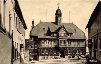 06485 Gernrode Harz Rathaus o 1965