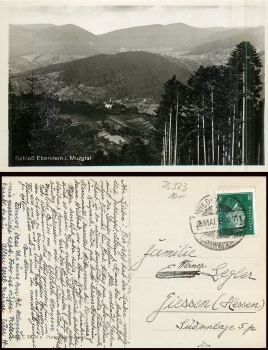 76593 Gernsbach Schloss Eberstein o 26.5.1931