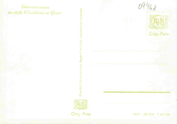 Geyer Erzgebirge Heimatmuseum * 1958