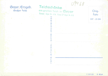 Geyer Erzgebirge Teichschänke * 1964
