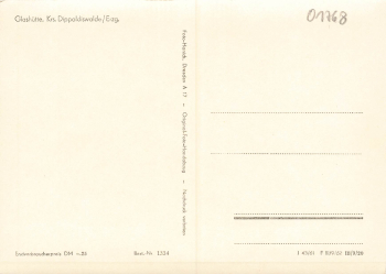 01768 Glashuette Erzgebirge * 1961 Hanich1334