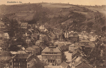 01768 Glashütte  Sachsen mit Uhrmacherschule * um 1920