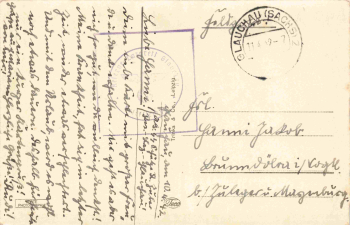 Glauchau Sachsen Krankenhaus Feldpost Reserve Lazarett o 1942