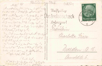 Glauchau Sachsen Marktplatz mit Rathaus o 1936