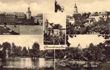 Glauchau Sachsen Mehrbildkarte * 1963